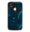 The Dark Teal Tiled Pattern V2 Skin for the iPhone 4-4s OtterBox Commuter Case