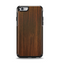 The Dark Walnut Stained Wood Apple iPhone 6 Otterbox Symmetry Case Skin Set