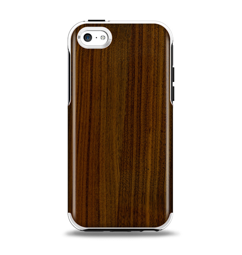 The Dark Walnut Wood Apple iPhone 5c Otterbox Symmetry Case Skin Set