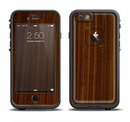 The Dark Walnut Wood Apple iPhone 6/6s LifeProof Fre Case Skin Set
