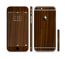 The Dark Walnut Wood Sectioned Skin Series for the Apple iPhone 6s Plus
