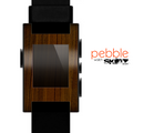 The Dark Walnut Wood Skin for the Pebble SmartWatch