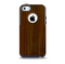 The Dark Walnut Wood Skin for the iPhone 5c OtterBox Commuter Case