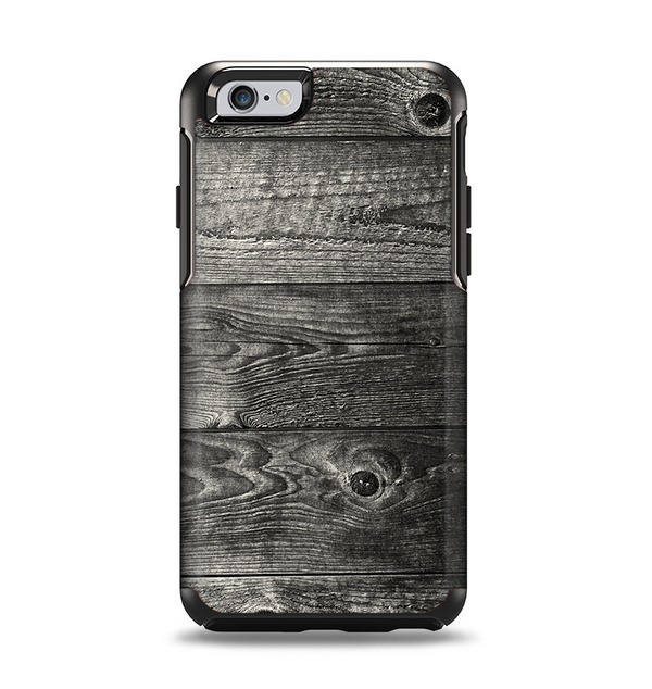 The Dark Washed Wood Planks Apple iPhone 6 Otterbox Symmetry Case Skin Set