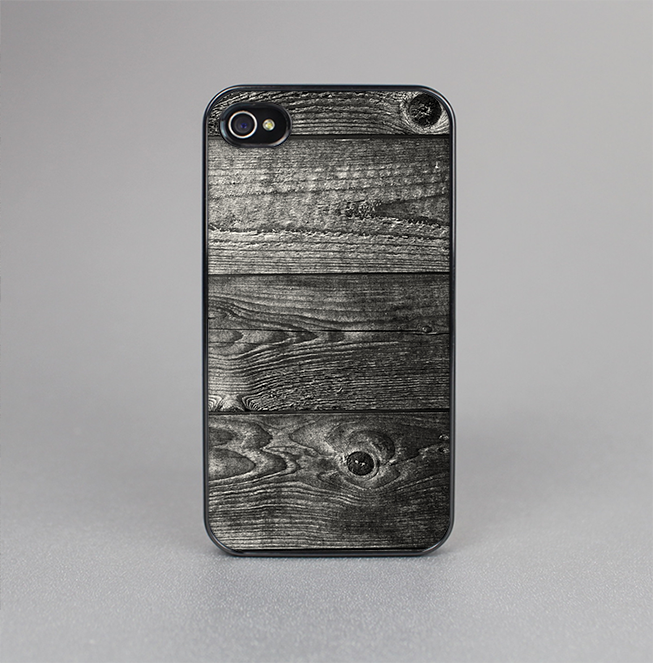 The Dark Washed Wood Planks Skin-Sert for the Apple iPhone 4-4s Skin-Sert Case