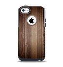 The Dark Wood Texture V5 Apple iPhone 5c Otterbox Commuter Case Skin Set