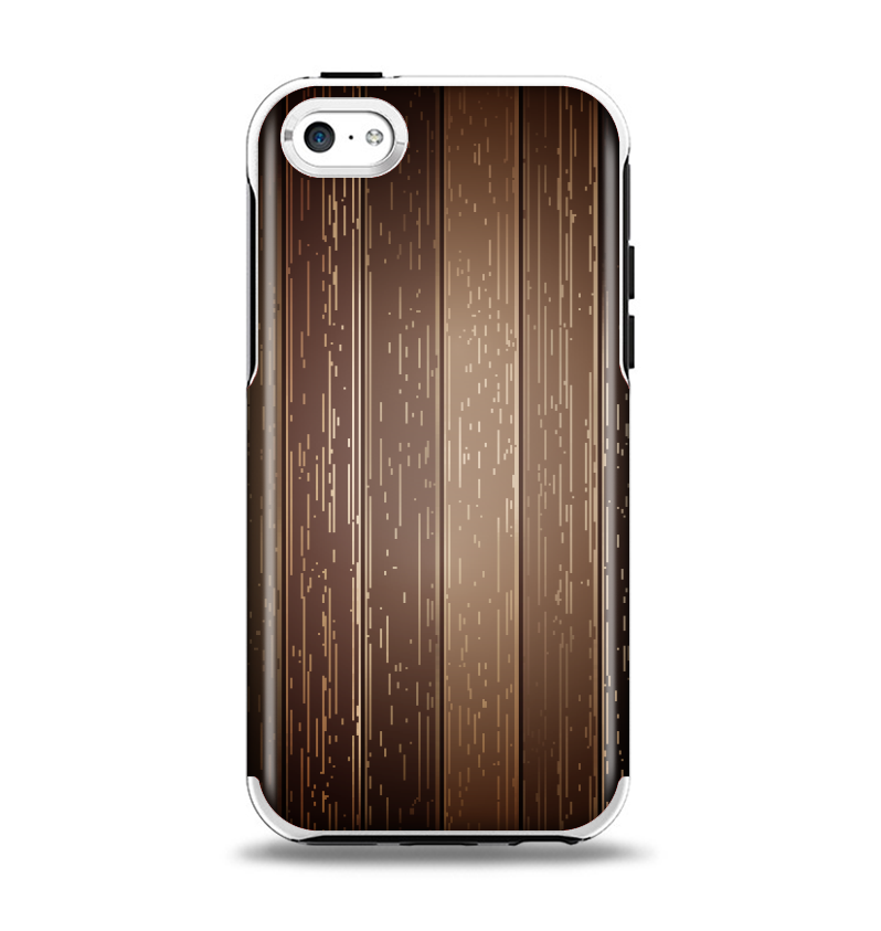 The Dark Wood Texture V5 Apple iPhone 5c Otterbox Symmetry Case Skin Set