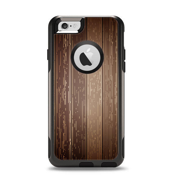 The Dark Wood Texture V5 Apple iPhone 6 Otterbox Commuter Case Skin Set