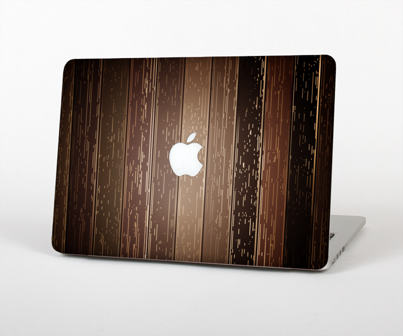 The Dark Wood Texture V5 Skin Set for the Apple MacBook Pro 15" with Retina Display
