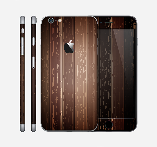 The Dark Wood Texture V5 Skin for the Apple iPhone 6 Plus