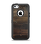 The Dark Wooden Worn Planks Apple iPhone 5c Otterbox Defender Case Skin Set