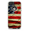 The Dark Wrinkled American Flag Skin For The iPhone 5-5s Otterbox Commuter Case