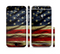 The Dark Wrinkled American Flag Sectioned Skin Series for the Apple iPhone 6