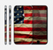 The Dark Wrinkled American Flag Skin for the Apple iPhone 6
