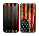The Dark Wrinkled American Flag Skin for the Samsung Galaxy Note 2