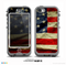 The Dark Wrinkled American Flag Skin for the iPhone 5c nüüd LifeProof Case