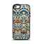 The Decorative Blue & Red Aztec Pattern Apple iPhone 5-5s Otterbox Symmetry Case Skin Set