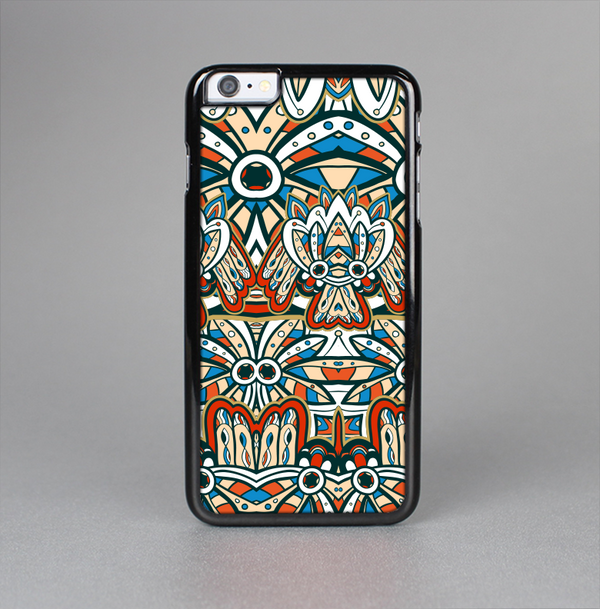 The Decorative Blue & Red Aztec Pattern Skin-Sert for the Apple iPhone 6 Plus Skin-Sert Case