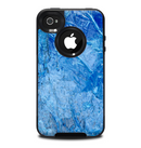 The Deep Blue Ice Texture Skin for the iPhone 4-4s OtterBox Commuter Case