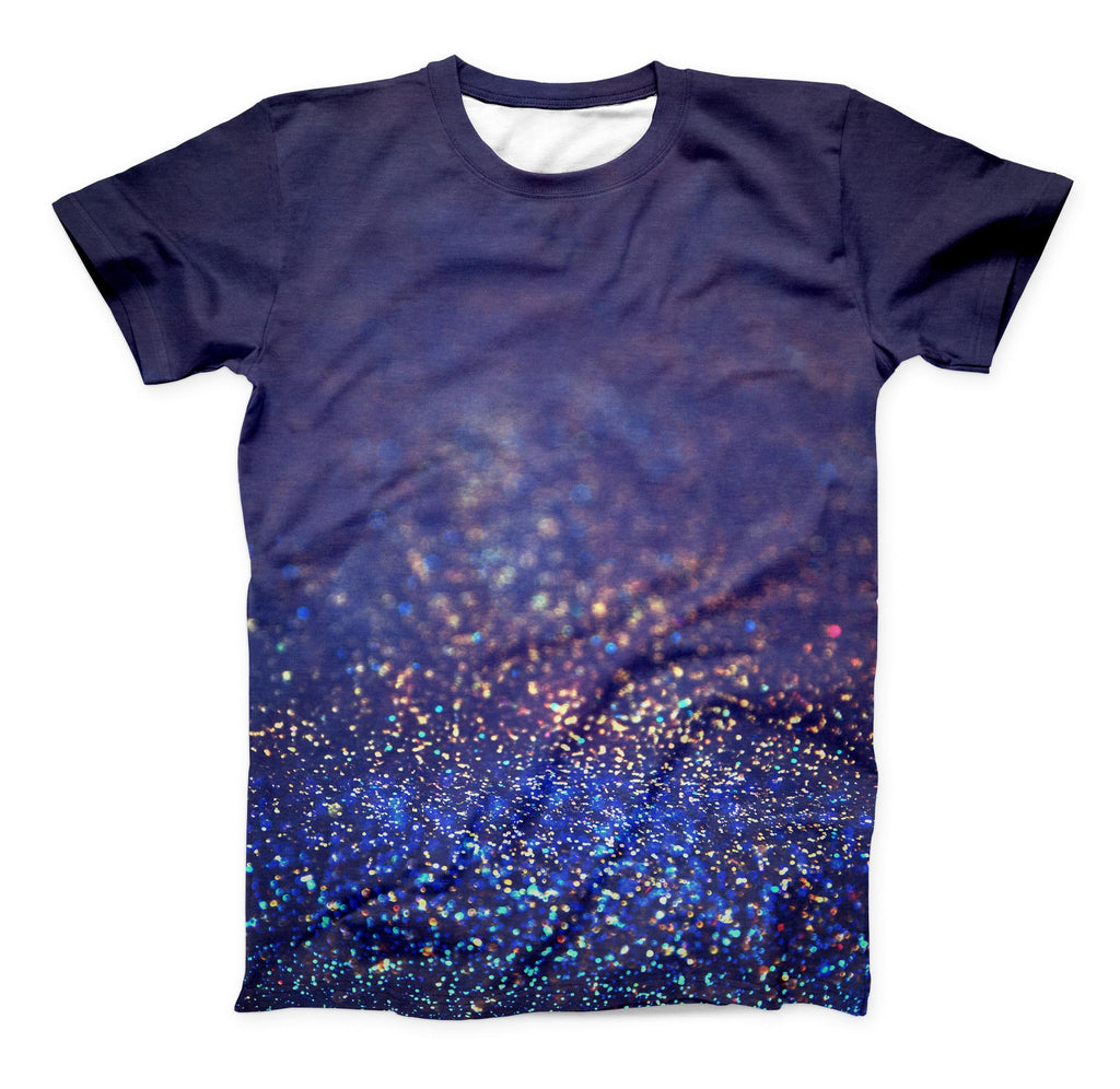 The Deep Blue with Gold Shimmering Orbs of Light ink-Fuzed Unisex All ...