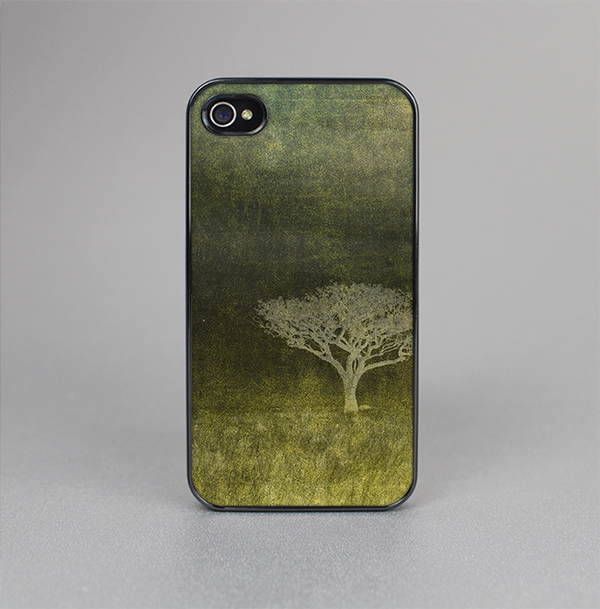 The Deep Green Tree Pastel Painting Skin-Sert for the Apple iPhone 4-4s Skin-Sert Case