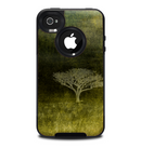 The Deep Green Tree Pastel Painting Skin for the iPhone 4-4s OtterBox Commuter Case