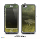The Deep Green Tree Pastel Painting Skin for the iPhone 5c nüüd LifeProof Case