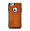 The Deep Orange Texture Apple iPhone 6 Otterbox Commuter Case Skin Set