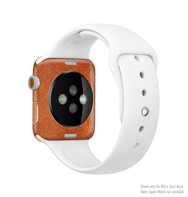 The Deep Orange Texture Full-Body Skin Kit for the Apple Watch