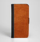 The Deep Orange Texture Ink-Fuzed Leather Folding Wallet Case for the iPhone 6/6s, 6/6s Plus, 5/5s and 5c
