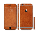 The Deep Orange Texture Sectioned Skin Series for the Apple iPhone 6/6s Plus