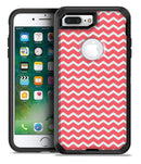 The Deep Pink and White Chevron Pattern - iPhone 7 Plus/8 Plus OtterBox Case & Skin Kits