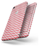 The Deep Pink and White Chevron Pattern - Skin-kit for the iPhone 8 or 8 Plus