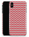 The Deep Pink and White Chevron Pattern - iPhone X Clipit Case