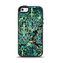 The Delicate Abstract Green Pattern Apple iPhone 5-5s Otterbox Symmetry Case Skin Set