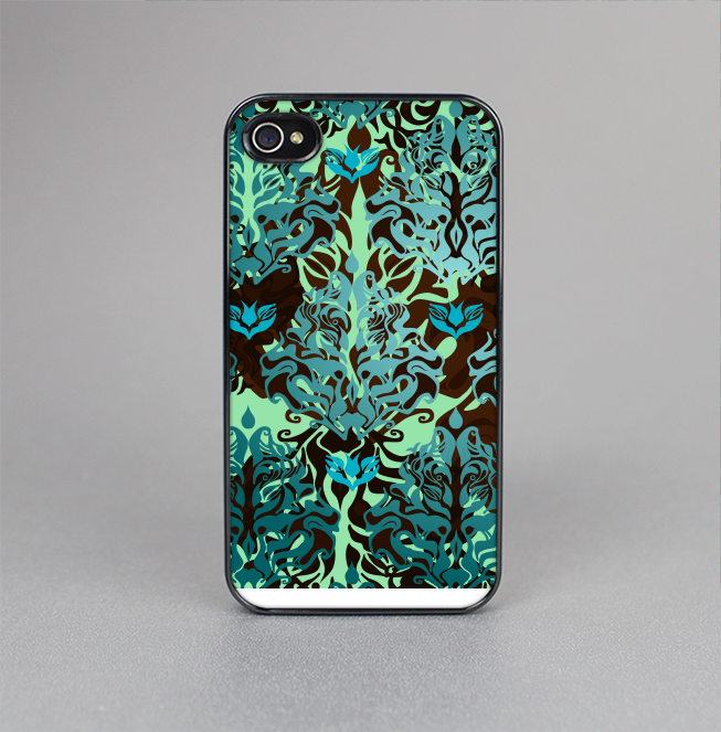 The Delicate Abstract Green Pattern Skin-Sert for the Apple iPhone 4-4s Skin-Sert Case