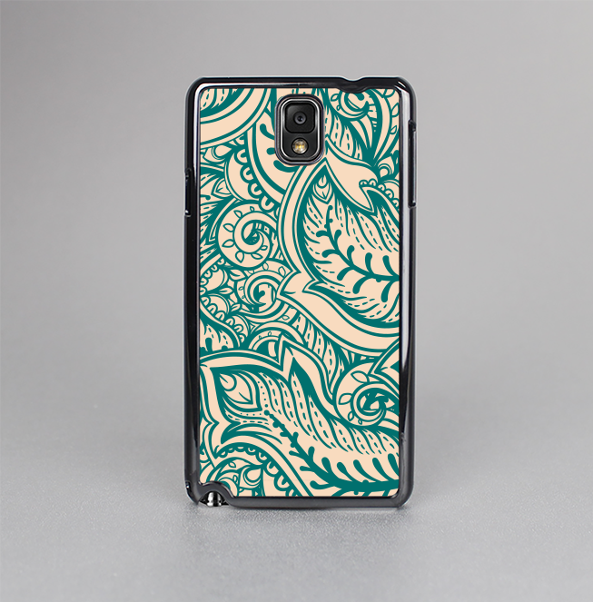 The Delicate Green & Tan Floral Lace Skin-Sert Case for the Samsung Galaxy Note 3