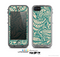 The Delicate Green & Tan Floral Lace Skin for the Apple iPhone 5c LifeProof Case