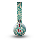 The Delicate Green & Tan Floral Lace Skin for the Beats by Dre Mixr Headphones