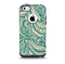 The Delicate Green & Tan Floral Lace Skin for the iPhone 5c OtterBox Commuter Case