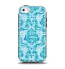 The Delicate Trendy Blue Pattern V4 Apple iPhone 5c Otterbox Symmetry Case Skin Set