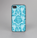 The Delicate Trendy Blue Pattern V4 Skin-Sert for the Apple iPhone 4-4s Skin-Sert Case