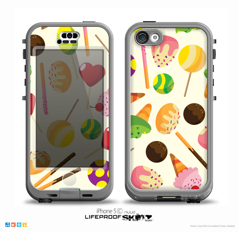 The Delish Treats Color Pattern Skin for the iPhone 5c nüüd LifeProof Case