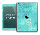 The Designed Turquoise Swirly Skin for the iPad Air