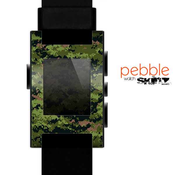 The Digital Camouflage V1 Skin for the Pebble SmartWatch