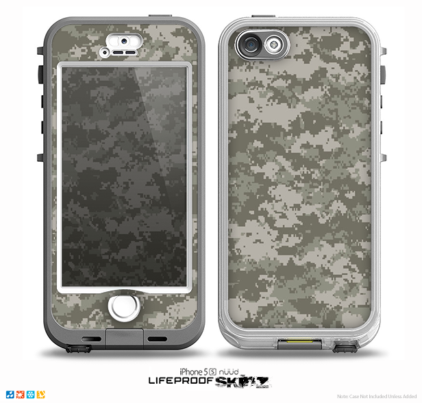 The Digital Camouflage V1 Skin for the iPhone 5-5s NUUD LifeProof Case for the LifeProof Skin