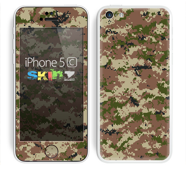 The Digital Camouflage V4 Skin for the Apple iPhone 5c