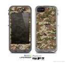 The Digital Camouflage V4 Skin for the Apple iPhone 5c LifeProof Case