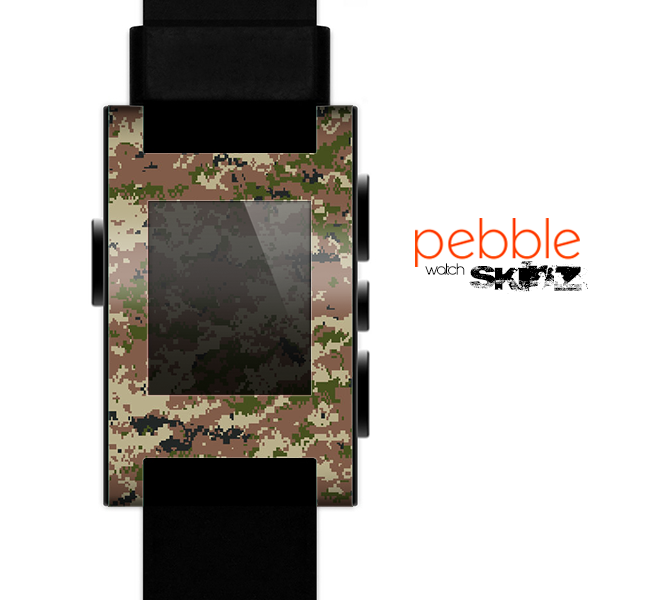 The Digital Camouflage V4 Skin for the Pebble SmartWatch