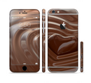 The Dipped Chocolate Heart Sectioned Skin Series for the Apple iPhone 6s Plus